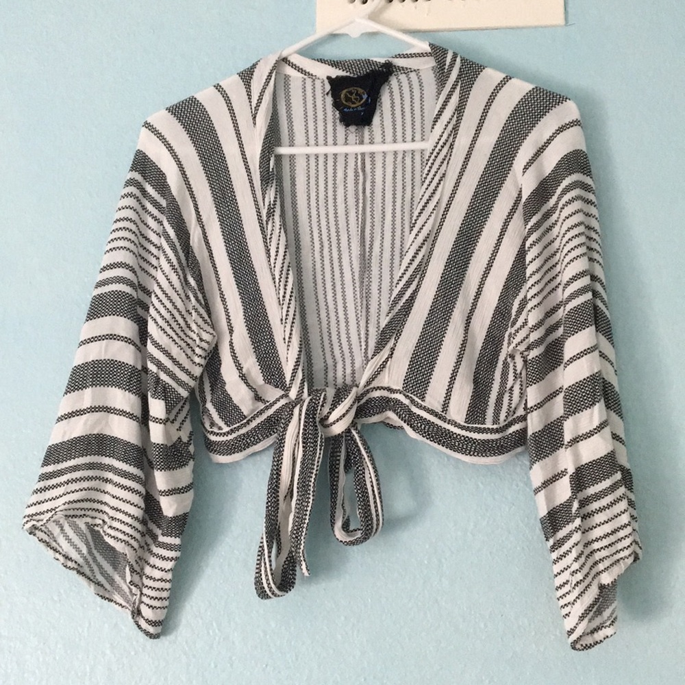 Blue life tie top